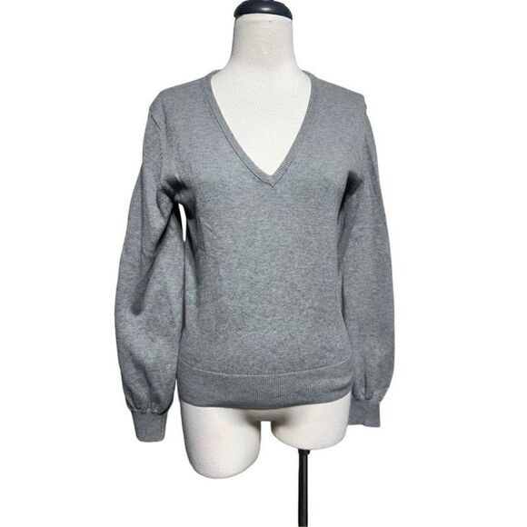 Banana Republic NWT Long Puffy Sleeve V Neck Sweater Size XS - Picture 1 of 4